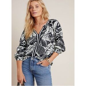 FarmRio Angela blouse in tropical print